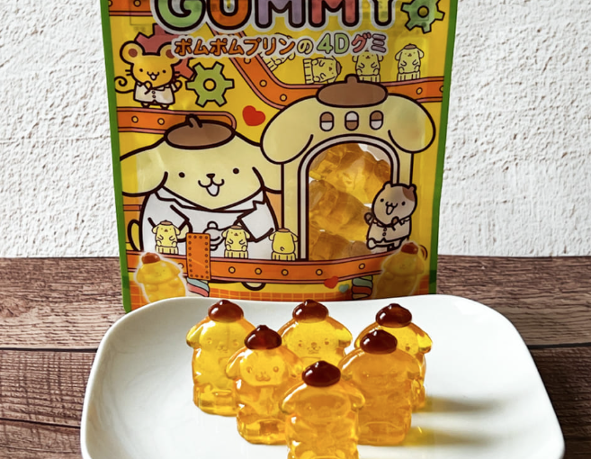 Heart 4D Gummy Pompompurin Pineapple Flavor 4D 布丁狗軟糖菠蘿味72G 